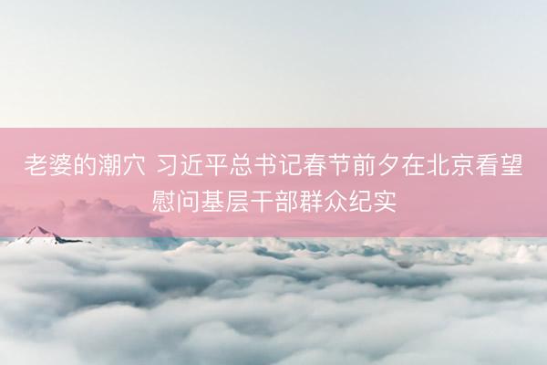 老婆的潮穴 习近平总书记春节前夕在北京看望慰问基层干部群众纪实