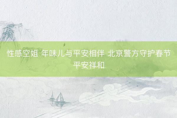 性感空姐 年味儿与平安相伴 北京警方守护春节平安祥和