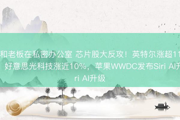 和老板在私密办公室 芯片股大反攻！英特尔涨超11%，好意思光科技涨近10%，苹果WWDC发布Siri AI升级
