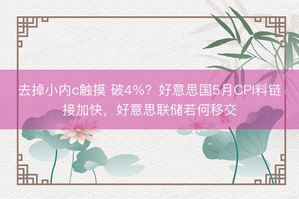 去掉小内c触摸 破4%？好意思国5月CPI料链接加快，好意思联储若何移交