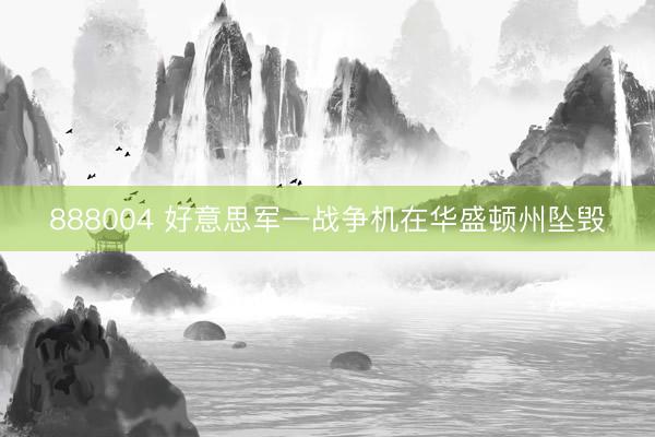 888004 好意思军一战争机在华盛顿州坠毁