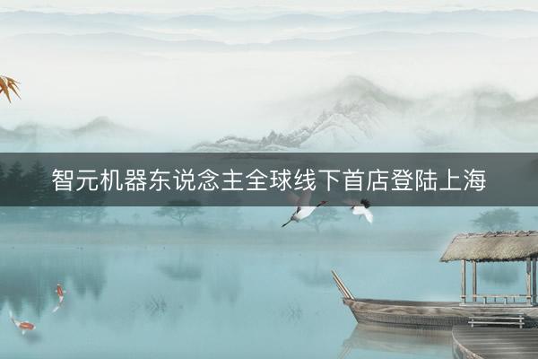 智元机器东说念主全球线下首店登陆上海